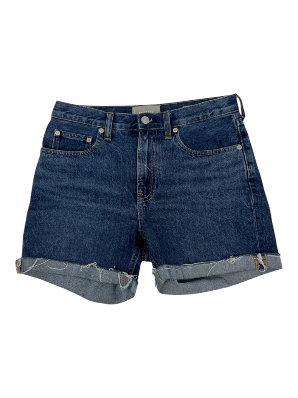 Everlane The Denim Shorts Medium Wash Relaxed Fit Women's SZ 26 New